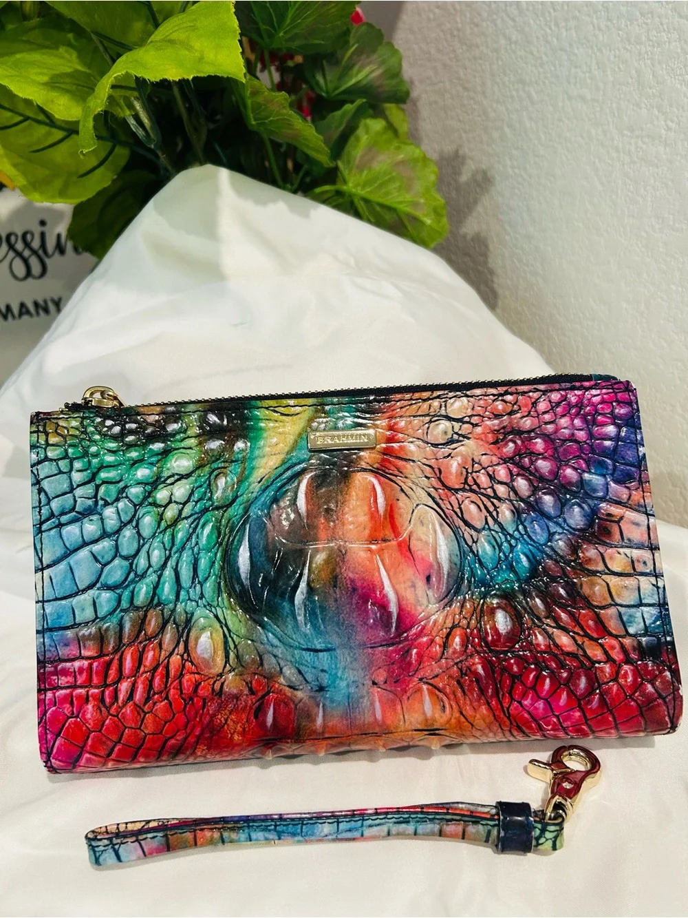 Brahmin Awestruck Daisy Wristlet/Clutch